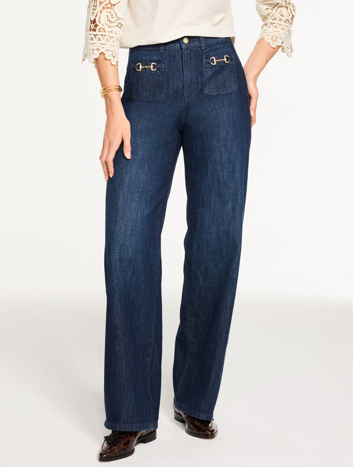WELLINGTON WASH RELAXED TROUSER JEANS - WELLINGTON WASH | Talbots sale