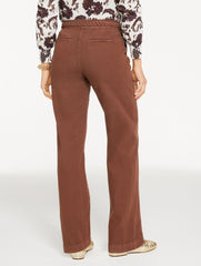 DARK WALNUT CLASSIC JEAN TROUSERS - BRAIDED WAIST | Talbots US