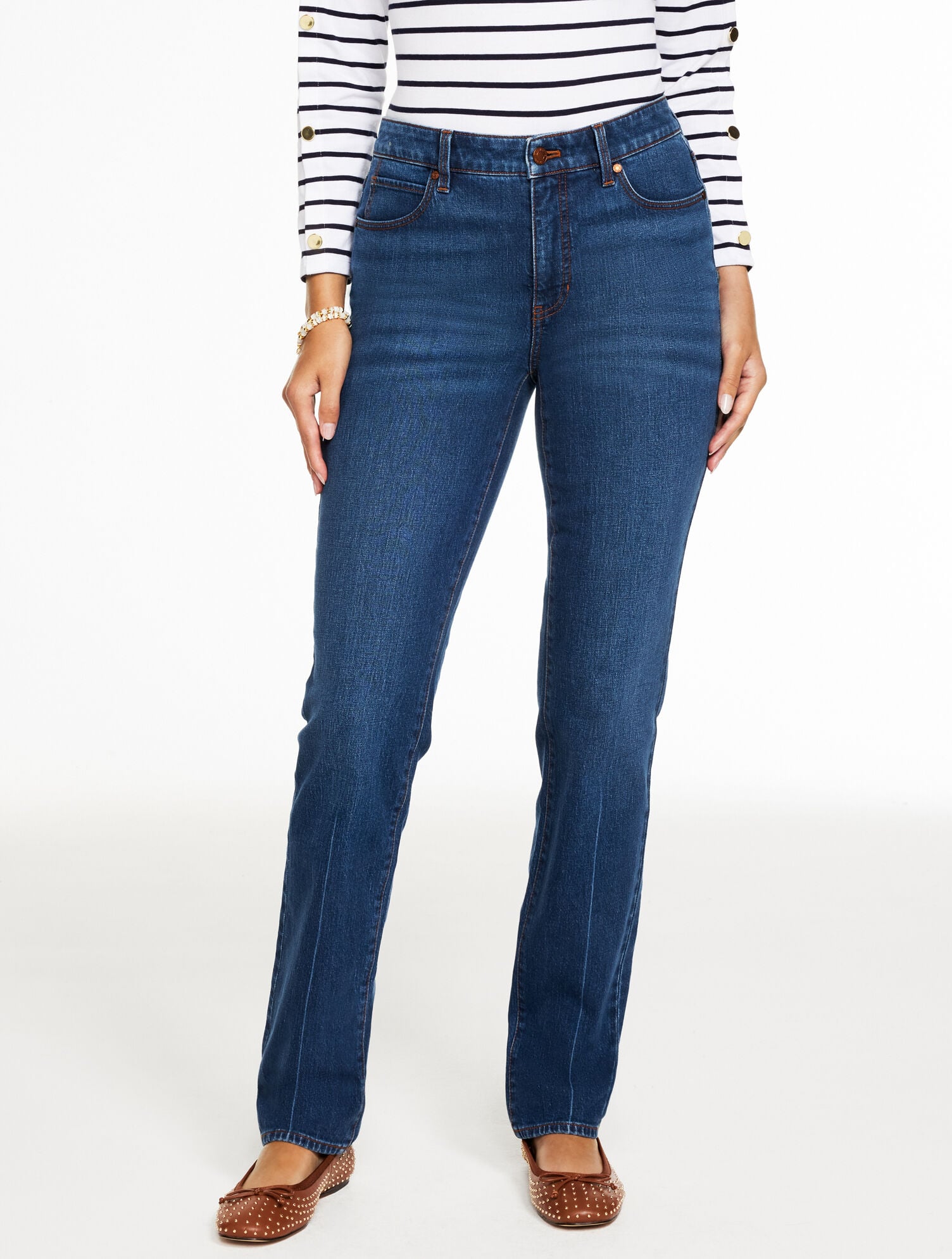 RAMONA WASH STRAIGHT LEG JEANS - RAMONA WASH - CURVY FIT | Talbots near me