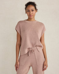 COLORADO CLAY HTHR ORGANIC COTTON CASHMERE DROP SHOULDER TEE | Talbots near me