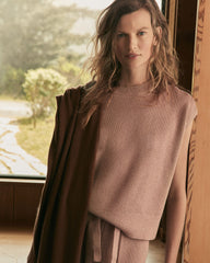 COLORADO CLAY HTHR ORGANIC COTTON CASHMERE DROP SHOULDER TEE | Talbots near me