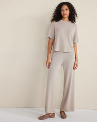 TULE FOG VISCOSE BLEND CREWNECK TEE | Talbots outlet