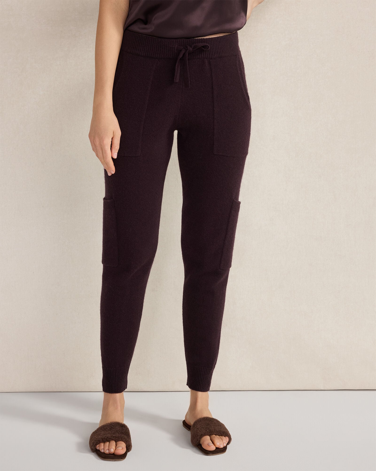 BLACKCURRANT HTHR|DRIFTWOOD HTHR|MEDIUM GREY HTHR|NIMBUS|SHORE CASHMERE CARGO JOGGERS | Talbots on sale
