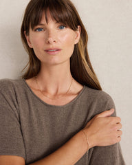 BLACK|DRIFTWOOD HTHR CASHMERE T-SHIRT DRESS | Talbots discount