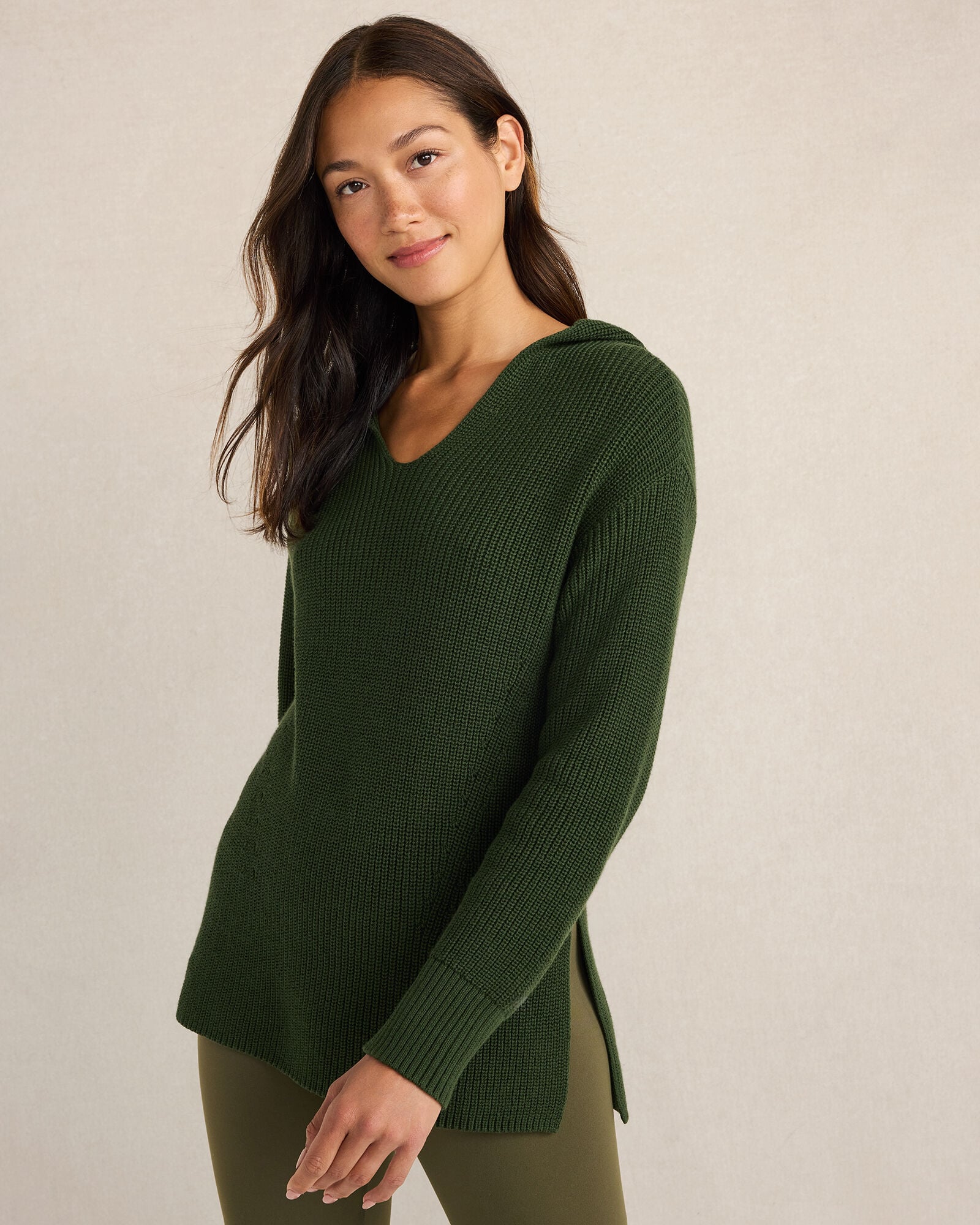 NORI ORGANIC COTTON SHAKER STITCH HOODIE | Talbots near me