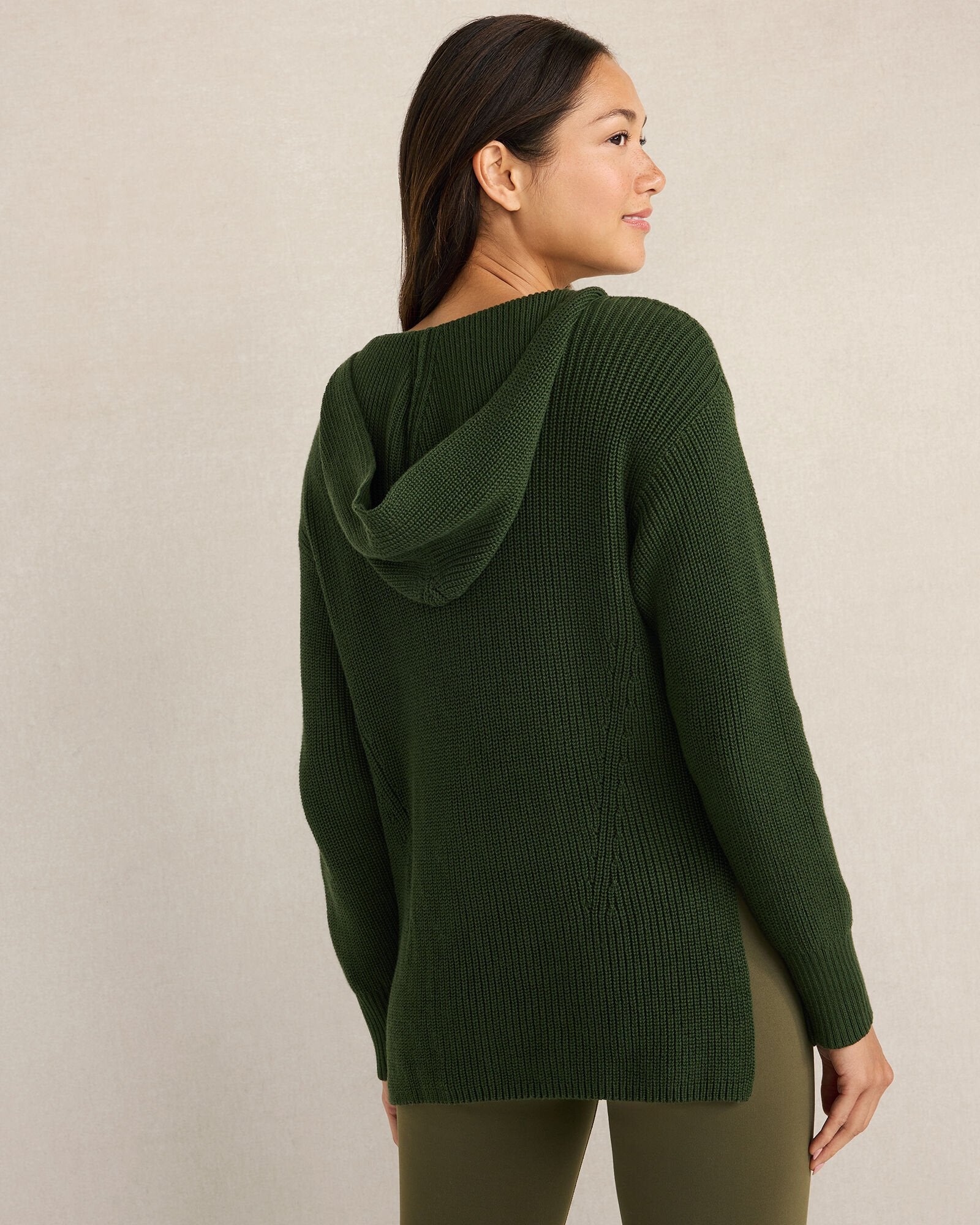 NORI ORGANIC COTTON SHAKER STITCH HOODIE | Talbots near me