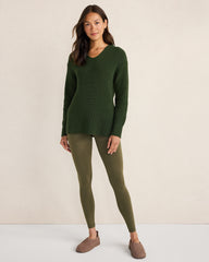 NORI ORGANIC COTTON SHAKER STITCH HOODIE | Talbots US