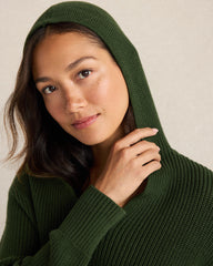NORI ORGANIC COTTON SHAKER STITCH HOODIE | Talbots US