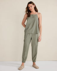 VETIVER LUXE MODAL SQUARE NECK TANK TOP | Talbots US