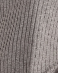BLACKCURRANT HTHR|FOG HTHR WIDE RIB KNIT JOHNNY COLLAR TOP | Talbots sale