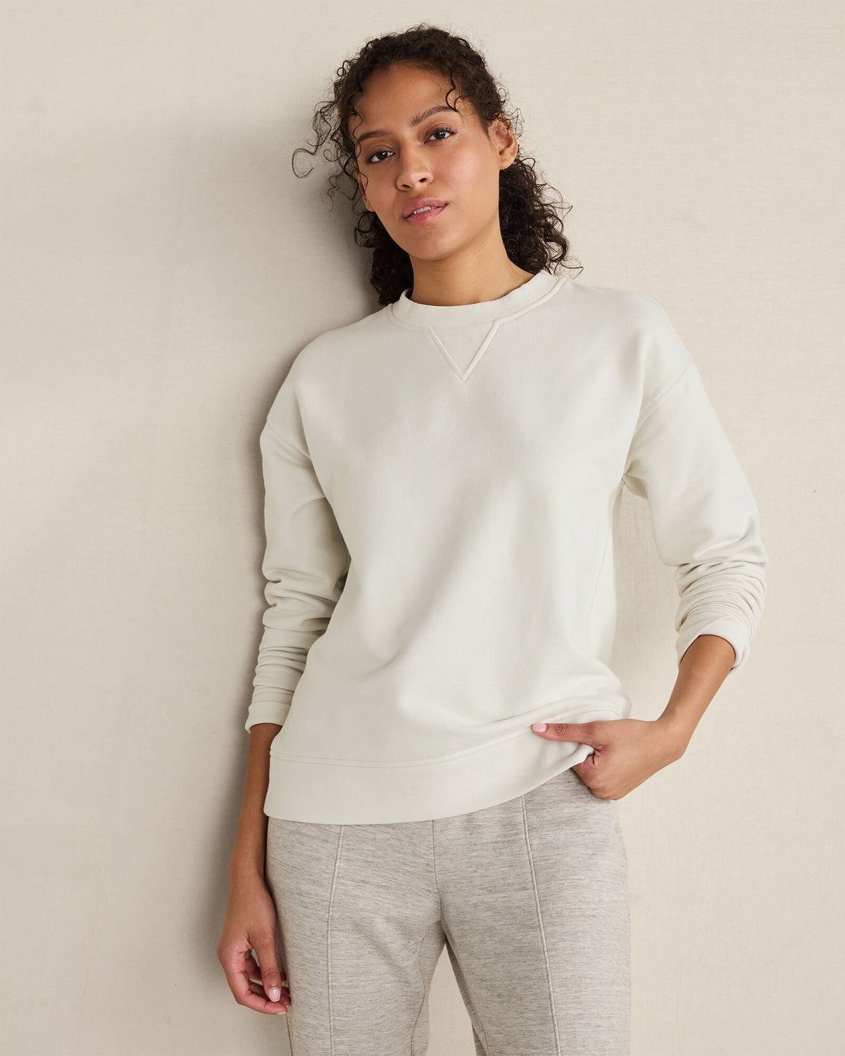 FULL MOON EVERYDAY FLEECE CREWNECK PULLOVER | Talbots on sale