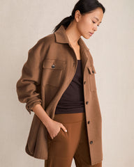 CARIBOU WOOL BLEND OVERSIZED SHACKET | Talbots outlet