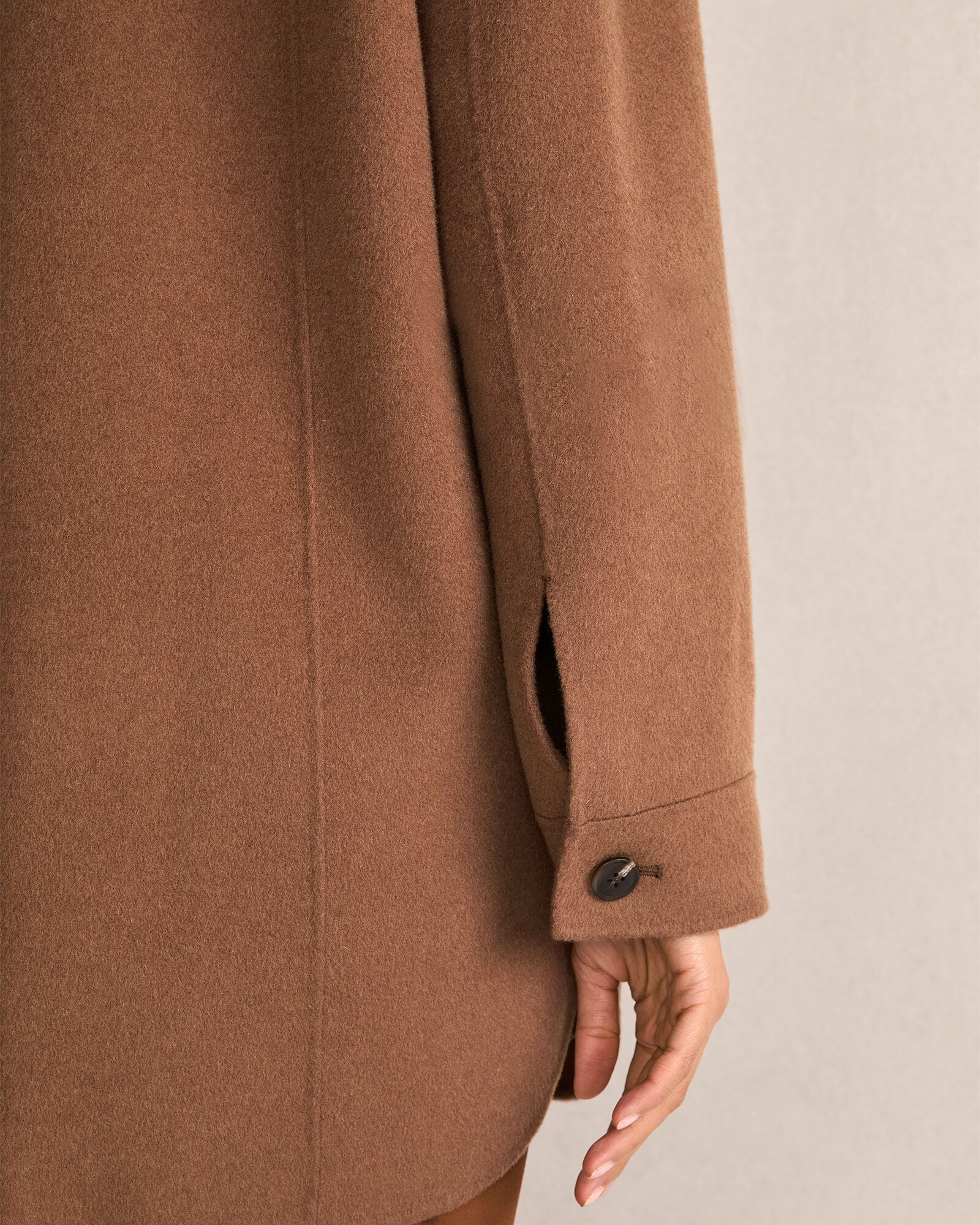 CARIBOU WOOL BLEND OVERSIZED SHACKET | Talbots outlet