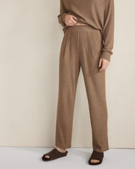 DRIFTWOOD|ENOKI HTHR BRUSHED RIB KNIT TAPERED PANTS | Talbots outlet