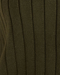 FULL MOON|OLIVE ORGANIC COTTON RIBBED STRAIGHT LEG PANTS | Talbots on sale