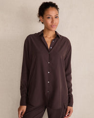 BLACKCURRANT|TULE FOG THE DAILY SHIRT IN DRAPEY MODAL | Talbots US