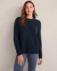 FRESH CREAM|MEDIUM GREY HTHR|MESA HTHR|STILLWATER BLUE HTHR|TWILIGHT CASHMERE SHAKER STITCH CREWNECK SWEATER | Talbots near me