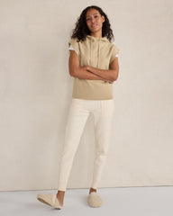 BLACK|IVORY VISCOSE BLEND CARGO JOGGERS | Talbots for sale