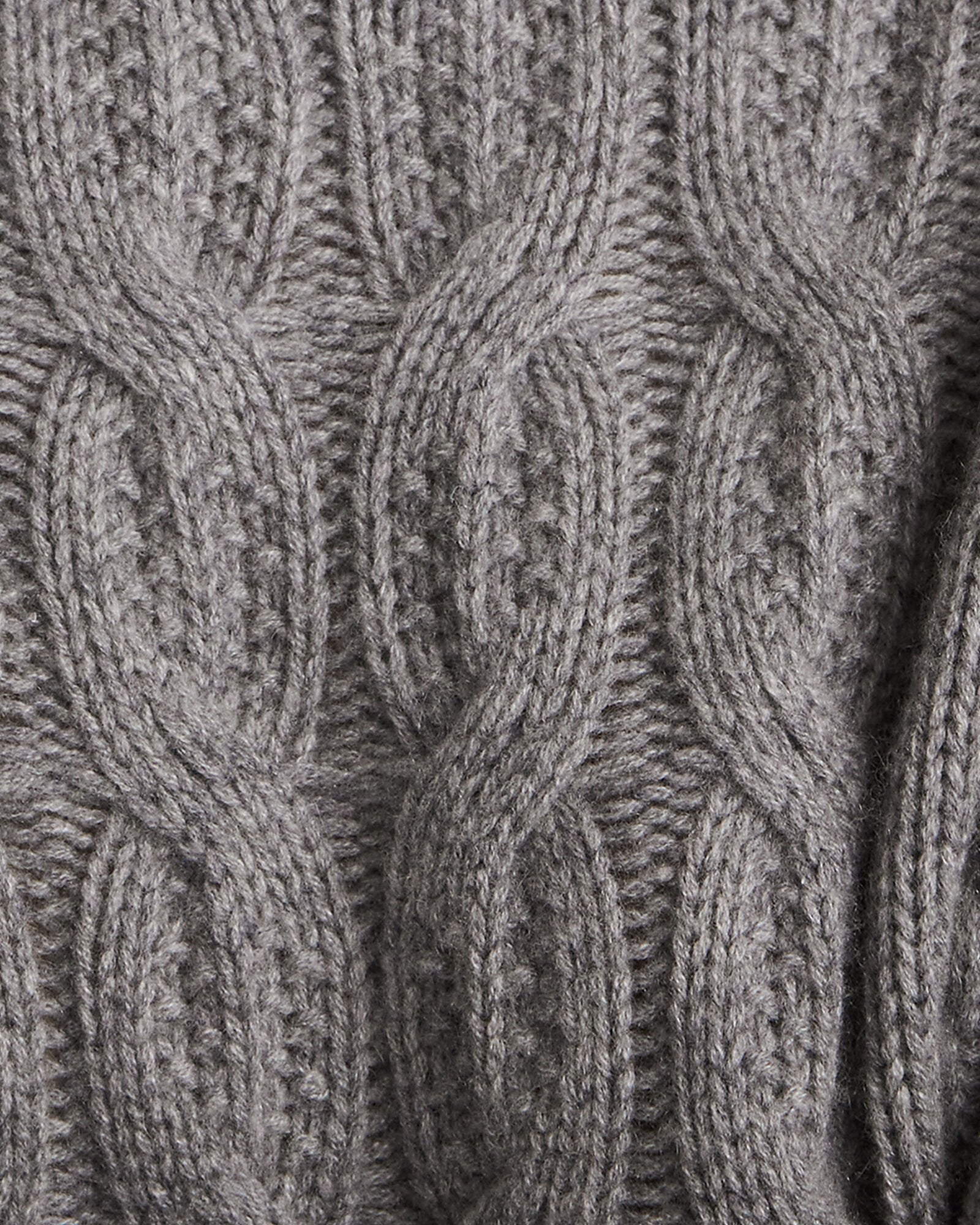 BLACKCURRANT HTHR|MEDIUM GREY HTHR|PIGNOLI HTHR|RADICCHIO HTHR CASHMERE CABLE COLLARED SWEATER | Talbots US