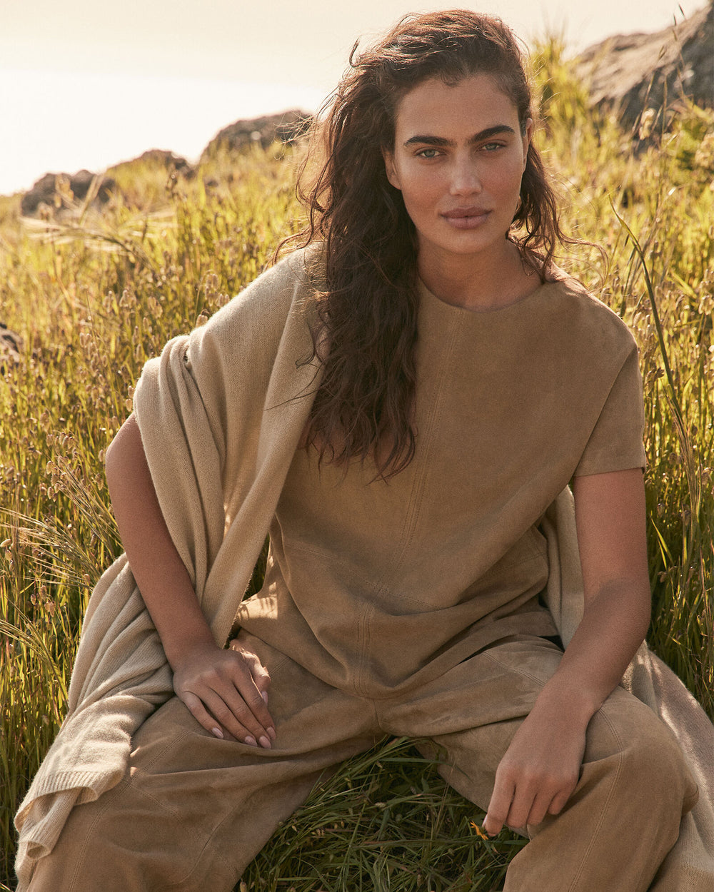 NOUGAT SUEDE SUEDE TEE | Talbots for sale
