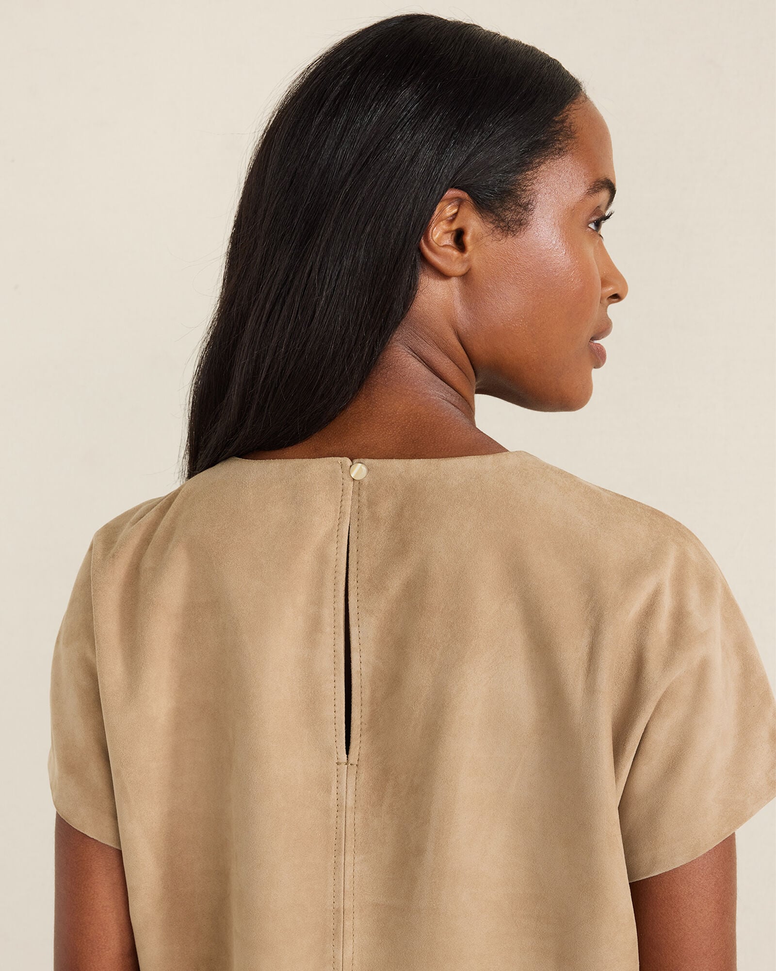 NOUGAT SUEDE SUEDE TEE | Talbots discount