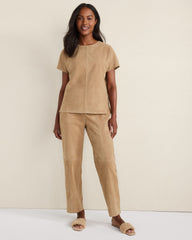 NOUGAT SUEDE SUEDE PANTS | Talbots online