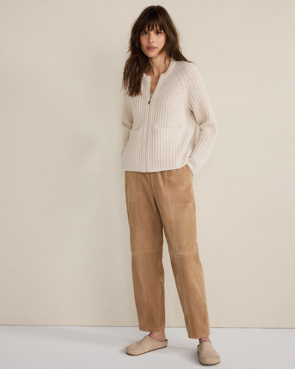 NOUGAT SUEDE SUEDE PANTS | Talbots online