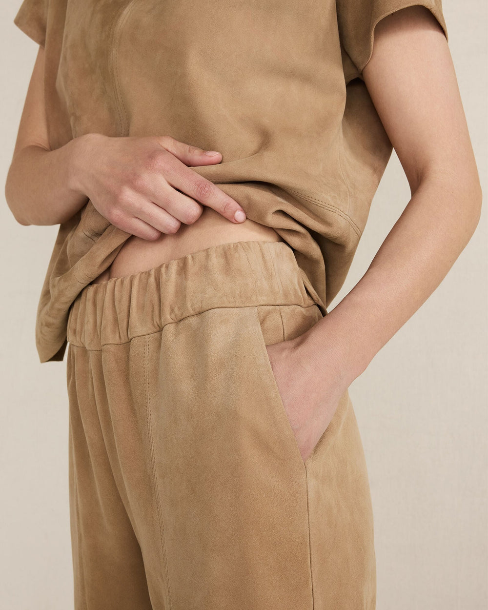 NOUGAT SUEDE SUEDE PANTS | Talbots online