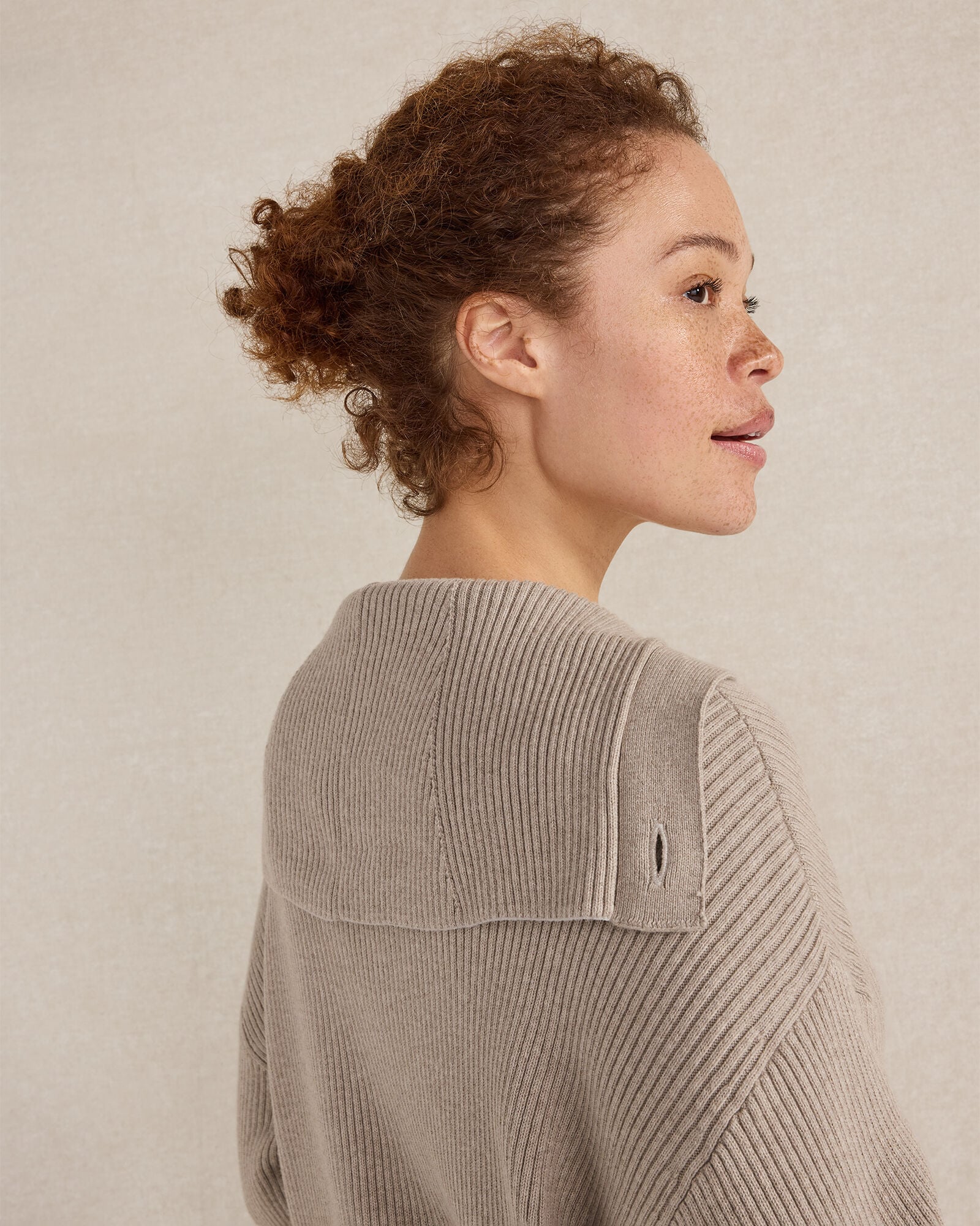 IVORY|TULE FOG HTHR ORGANIC COTTON CASHMERE CARDIGAN | Talbots online