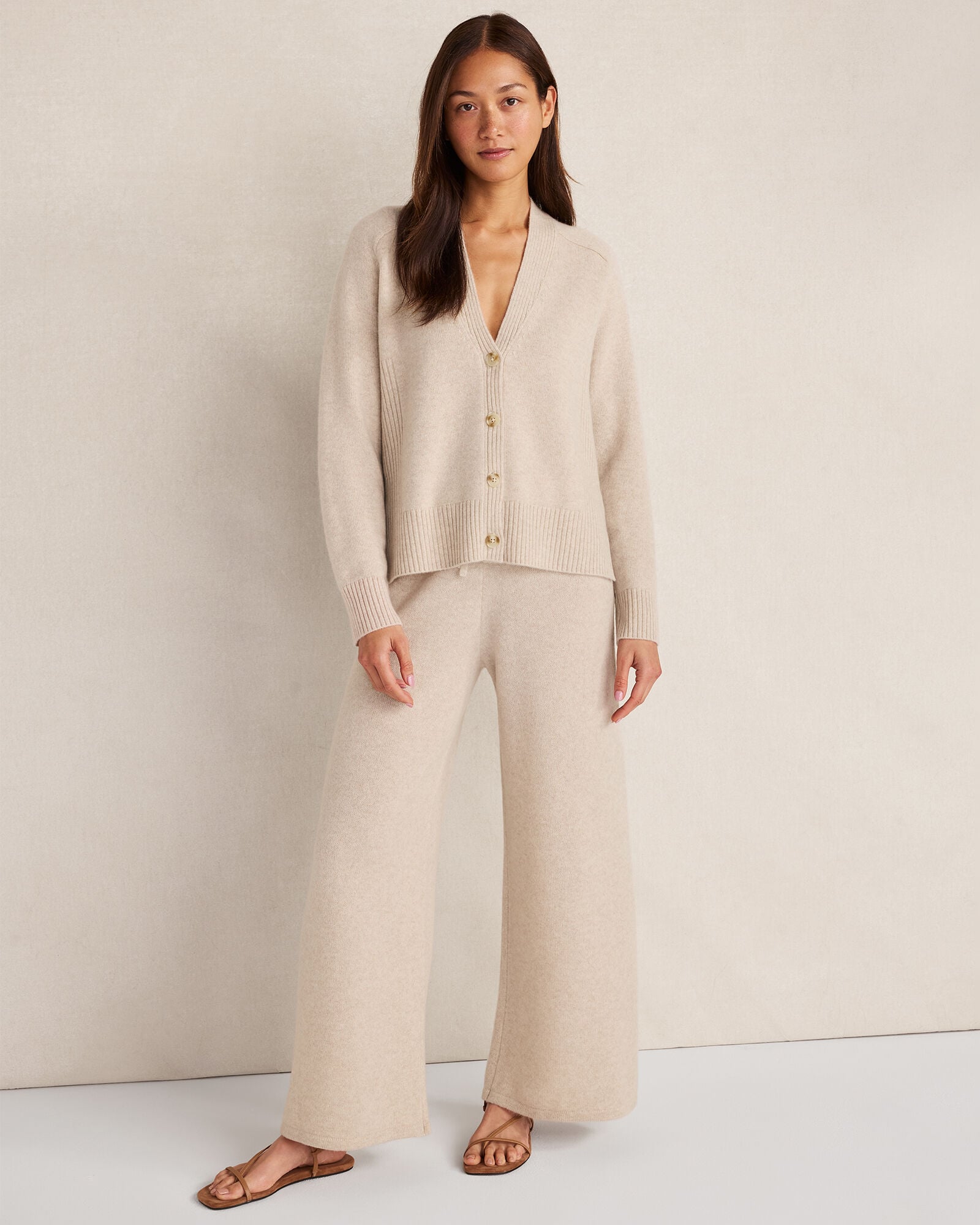 MESA HTHR|NORTH SEA|TWILIGHT|BURGUNDY BERRY|FULL MOON HTHR|HUNTER HTHR CASHMERE WIDE LEG PANTS | Talbots near me