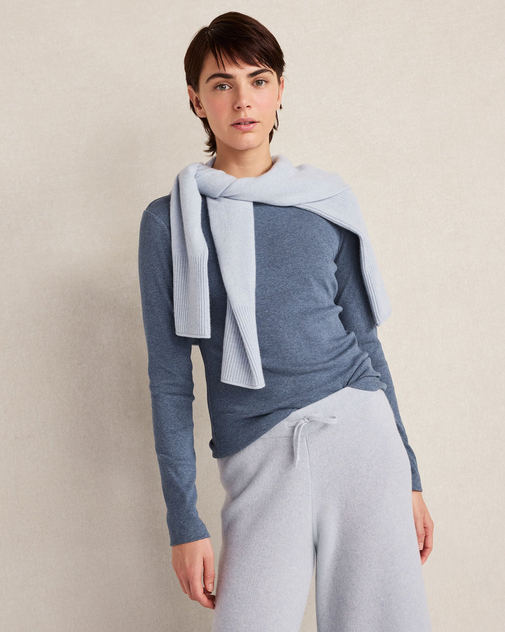 BLACK|FAWN HEATHER|INDIGO HTHR|IVORY|PEWTER HEATHER|RAINFALL|TAUPE HEATHER|TWILIGHT|WHITE|STREAM|BLACKCURRANT|BURGUNDY BERRY|GLACIER FROST|LIGHT ASH ORGANIC COTTON LONG SLEEVE TEE | Talbots outlet