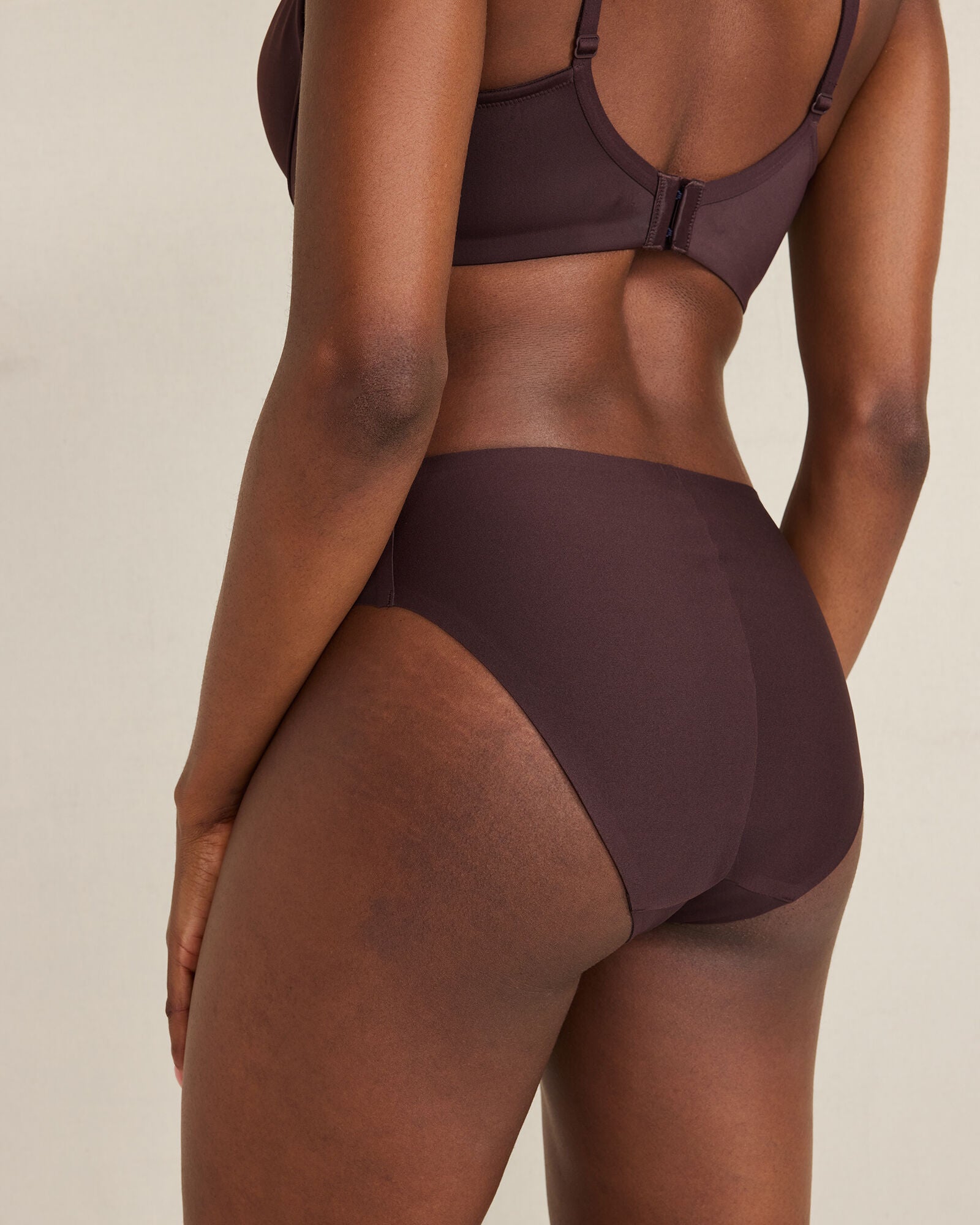 BLACK|CAFE MOCHA|CHOCOLATE PLUM|SEPIA ROSE INVISIBLE COMFORT HIGH LEG BRIEF | Talbots for sale