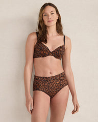 SIERRA BROWN MULTI ANIMAL HAVEN WELL WITHIN X TALBOTS EMBRACE LUXE LEOPARD T-SHIRT BRA | Talbots online