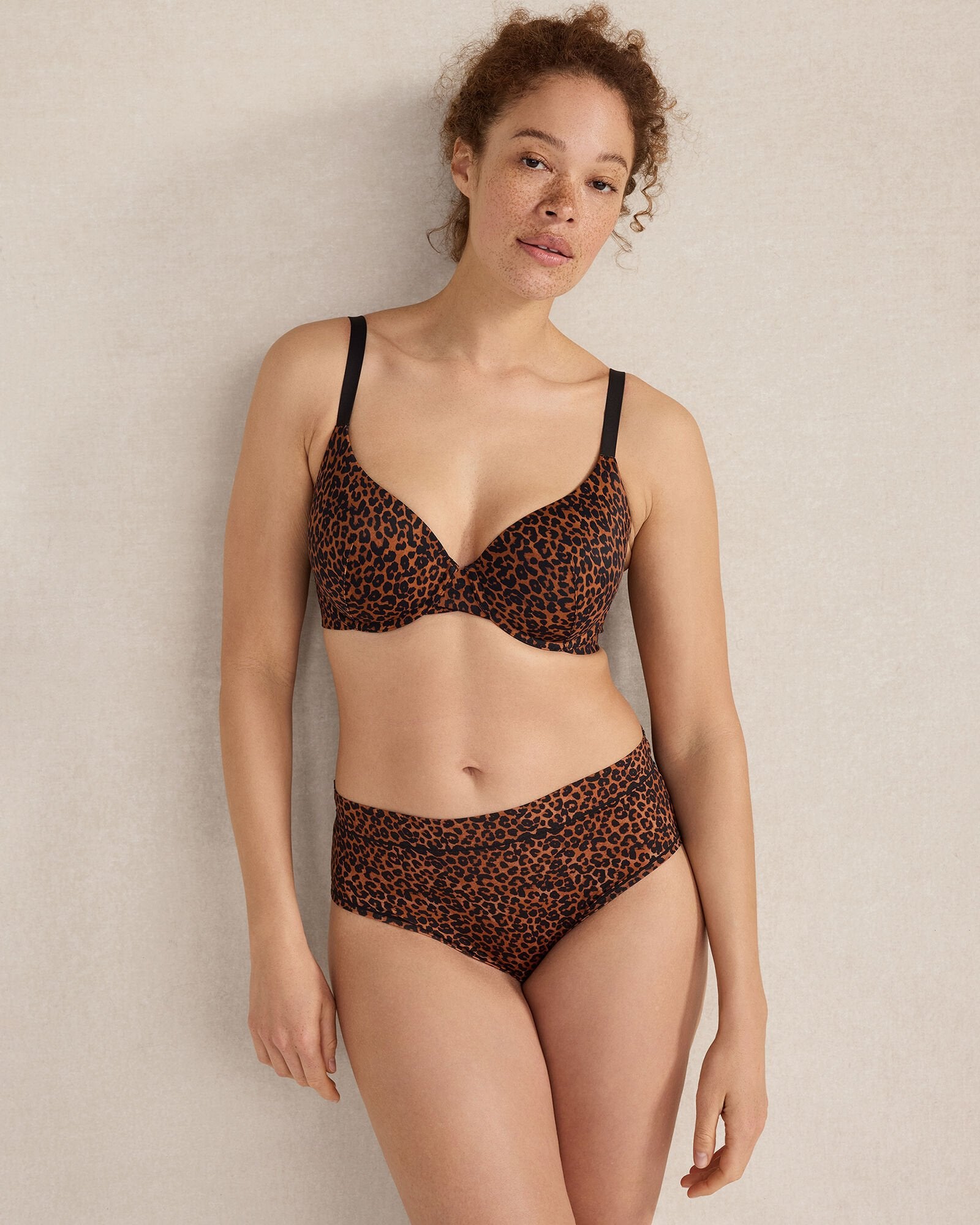 SIERRA BROWN MULTI ANIMAL HAVEN WELL WITHIN X TALBOTS EMBRACE LUXE LEOPARD PERFECT COVERAGE BRA | Talbots near me