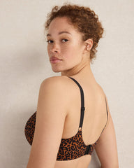 SIERRA BROWN MULTI ANIMAL HAVEN WELL WITHIN X TALBOTS EMBRACE LUXE LEOPARD PERFECT COVERAGE BRA | Talbots online