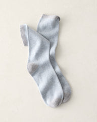LT SLATE HTHR/STREAM|MESA HTHR/DRIFWOOD HTHR CASHMERE MINI STRIPED SOCKS | Talbots for sale