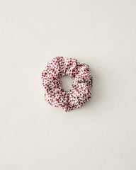 IVORY/BURGUNDY BERRY DOT WASHABLE SILK ANIMAL DOT SCRUNCHIE | Talbots outlet