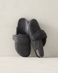 CHARCOAL FELTED WOOL CLOGS | Talbots sale