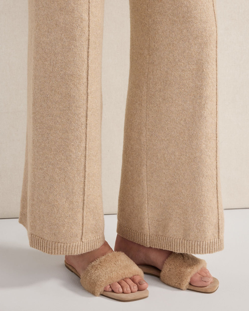 EBONY|LIGHT PIGNOLI SHERPA SLIDES | Talbots near me