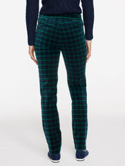 BLACK MULTI STRAIGHT LEG VELVETEEN PANTS - TRANQUIL TARTAN | Talbots online