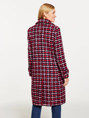 INDIGO BLUE MULTI SUGARPLUM TWEED COAT | Talbots US