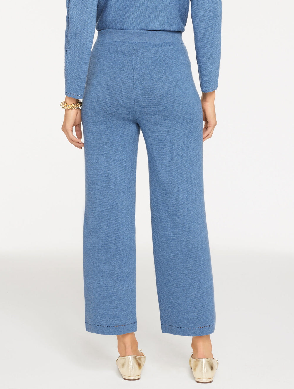 BLACK|MOONLIGHT BLUE HEATHER|TOASTED COCONUT STRAIGHT LEG SWEATER STUDIO PANTS | Talbots US