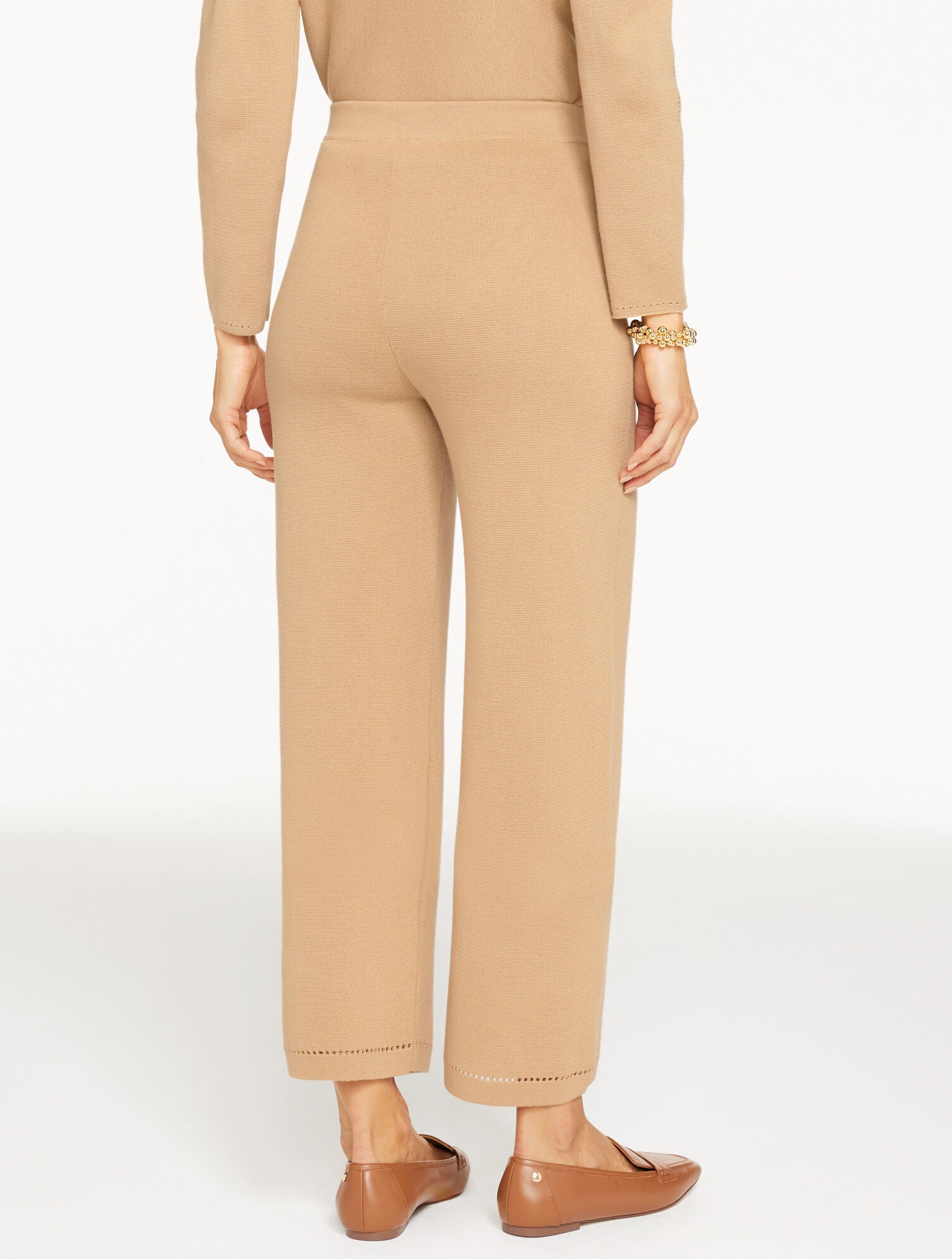 BLACK|MOONLIGHT BLUE HEATHER|TOASTED COCONUT STRAIGHT LEG SWEATER STUDIO PANTS | Talbots US