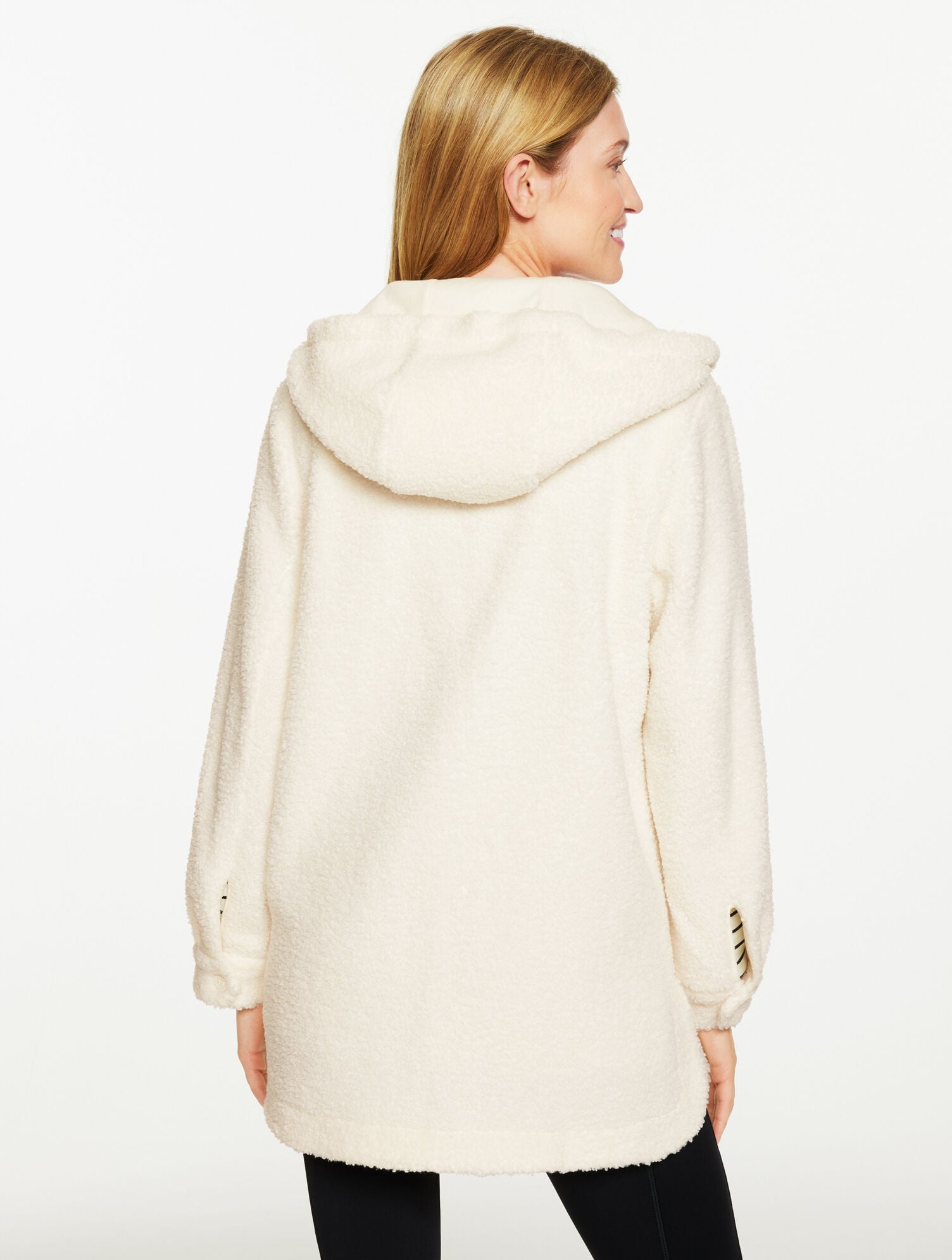 IVORY TEDDY SHERPA FULL-ZIP JACKET | Talbots US