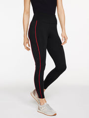 BLACK LUXE FLEECEBACK LEGGINGS - GLEAMING DOTS | Talbots online