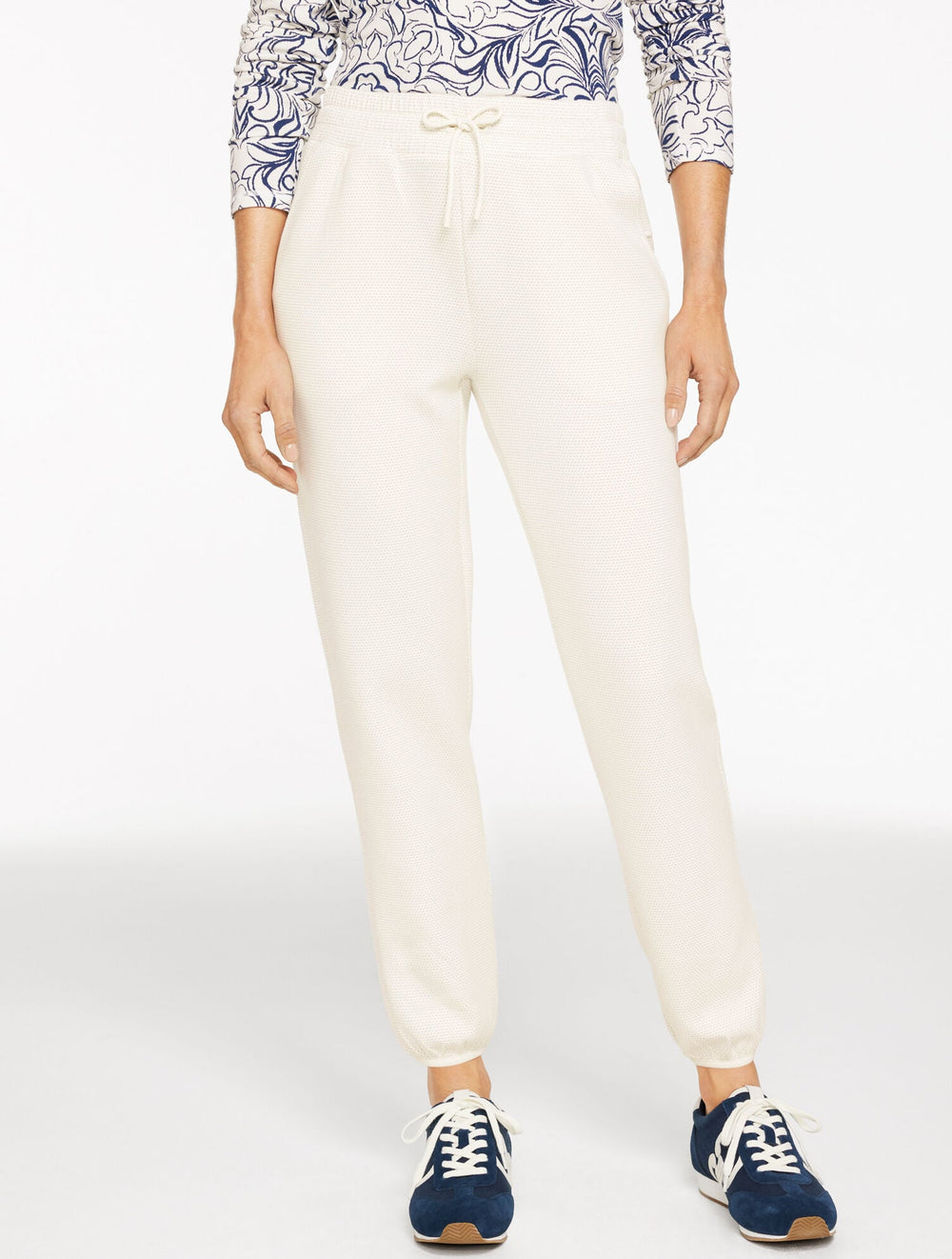 IVORY AIRKNIT STRETCH MESH JOGGERS | Talbots near me