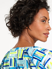 IVORY MULTI SPORT FLEECEBACK CREWNECK TEE - WATERCOLOR GEO | Talbots near me