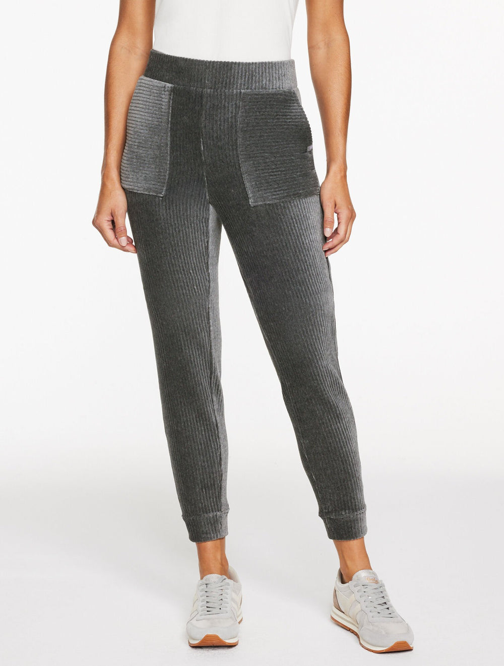 IVORY|PINE GROVE|SHADOW HEATHER SKY LOUNGE VELOUR JOGGERS | Talbots online