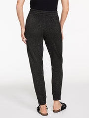 BLACK BRUSHED METALLIC JOGGERS | Talbots discount