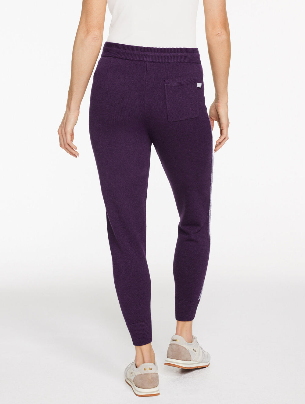 PURPLE GARNET HEATHER METALLIC SWEATER JOGGERS | Talbots near me